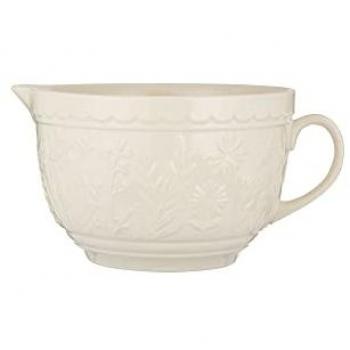 Mason Cash In The Meadow Stoneware Batter Bowl 1.9 Litre - White