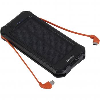 Powerbank Solar 3 en 1 10000 mAh Negra