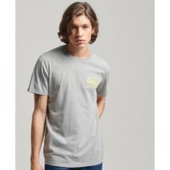 Superdry Camiseta Vintage Vl Neon Gris