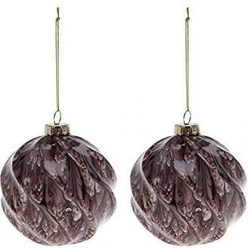Bolas de Navidad Marrón (2 Pcs) 112537