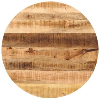 Tapa para mesa redonda de madera maciza de mango, Ø 80 cm, grosor 2,5 cm, color marrón