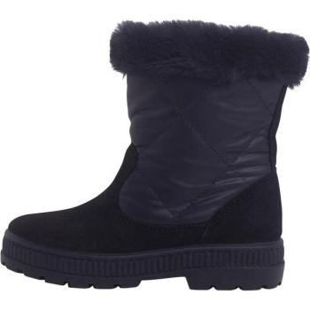 Botas de niña acolchadas con cuello y pelito