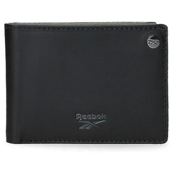 Reebok Cartera Switch Negro con Monedero de Piel 11x8x1 cms