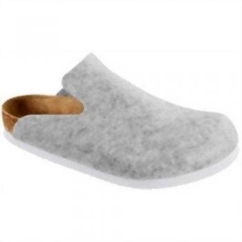 Birkenstock Davos 142013 - Sandalias de fieltro para niños, color gris, talla 26