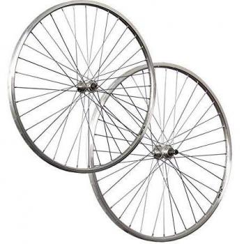 Juego de Ruedas para Bicicleta 28 Pulgadas Doble Pared con Piñón de Rosca