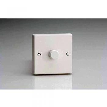 Varilight - 1 Gang 1 or 2 Way Push-on/Push-off 400 Watt Low Voltage Intelligent Dimmer with Leading E - IQP401W