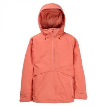 Burton Chaqueta Pillowline GORE-TEX 2L Anorak naranja rosáceo mujer - S, chaqueta de esquí y nieve, capucha, impermeable, transpirable