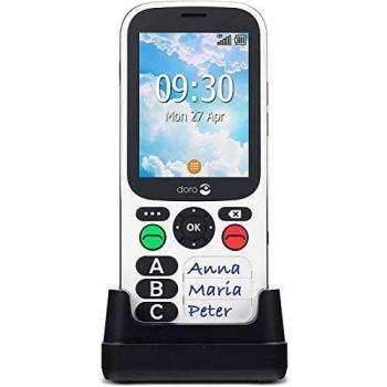Doro 780X Teléfono Móvil para Mayores 2.8 4G Negro/Blanco