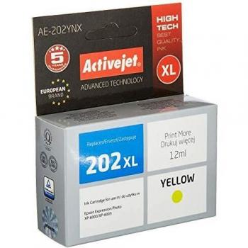 Cartucho de Tinta Compatible Activejet AE-202YNX Amarillo Alta Capacidad (XL) 12 ml