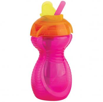 Munchkin Click Lock - Taza con pajita abatible, 96ml, color rosa