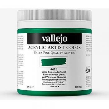 Vallejo : Artist Acrylic Paint : 500ml Pot : Emerald Green