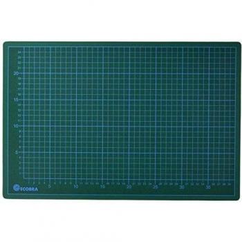 Ecobra 704530 - Base de corte con plantilla 45 x 30 cm , color  verde/negro
