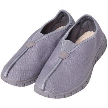 ZOOBOO budista doble – Zapatos de monje Shaolin artes marciales zapatos Kung Fu Zapatillas suela de goma antideslizante calzado transpirable y cómodo para UNISEX, gris