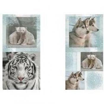 Servilletas, medidas 33x33 cm, animales de invierno, 20ud