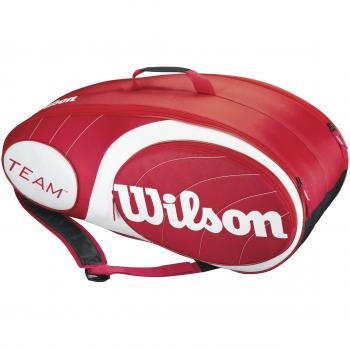 Wilson Team 9Pk - Raquetero , color rojo / blanco, talla NS