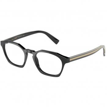 Dolce & Gabbana DG3336 501 Armazones para Hombre Negros con Lentes Recetadas de 51 mm