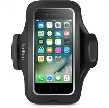 Belkin Slim-Fit Pro - Brazalete deportivo para iPhone 7, color negro