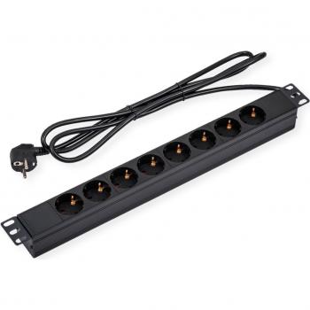 Regleta PDU de 19 1U con 8 tomas CEE 7/7, 4000W y cable de 1,8 m