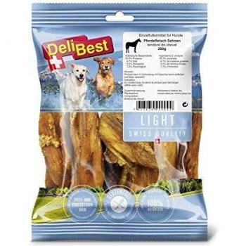 DeliBest Light Tendones de caballo para perros - 200 g