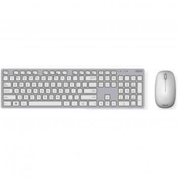 Set de Teclado y Ratón Inalámbricos Asus W5000 - Blanco - Incluye Ratón - 460 g