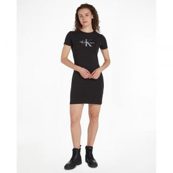 Vestido camisero Mujer Calvin Klein Jeans con monograma