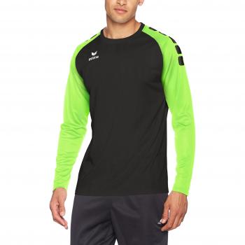 Erima Tanaro para hombre/2.0 Camiseta Manga Larga Tanaro 2.0 Negro/Green Gecko, schwarz-green gecko, small