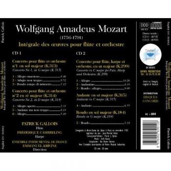 Mozart, Intégrale des Oeuvres Pour Flûte et Orchestre 2CD