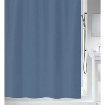 Cortina de Ducha Primo de Poliéster Azul 240x180 cm Anti-moho Spirella
