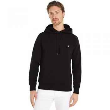 Calvin Klein Jeans Adjustable Hooded Sweatshirt for Men - Black, Size XL