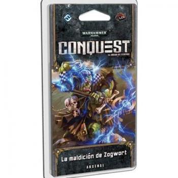 Warhammer 40.000: Conquest - La Maldición de Zogwort / Ciclo Señor de la Guerra 4 - Juego de mesa, expansión del juego Warhammer 40.000: Conquest, incluye cartas y componentes adicionales,