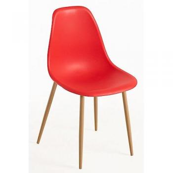 Silla de Salón Nórdica Mykle - Rojo