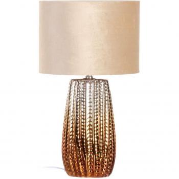 Lámpara de mesa Cerámica Dorado Terciopelo 60 W 220-240 V 30 x 30 x 40 cm