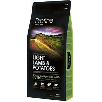 Profine Pienso Light de Cordero y Patatas para Perros Adultos, 15 Kg