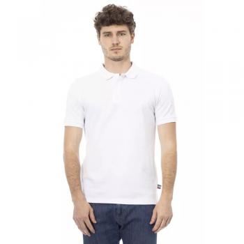 Baldinini Trend White Cotton Polo Shirt - XXL
