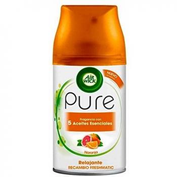 Air Wick Freshmatic Pure Essential Oils Ambientador Energizante Naranja - 1 Unidad