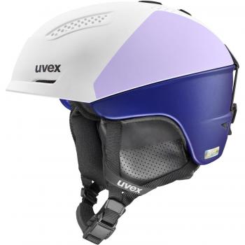 Casco Uvex Ultra Pro WE para mujer, color blanco y violeta, talla 51-55