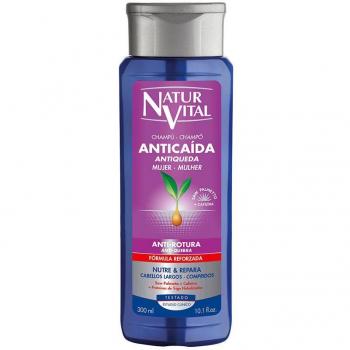 NaturVital Champú Anticaída Antirotura para Cabellos Largos 300 ml