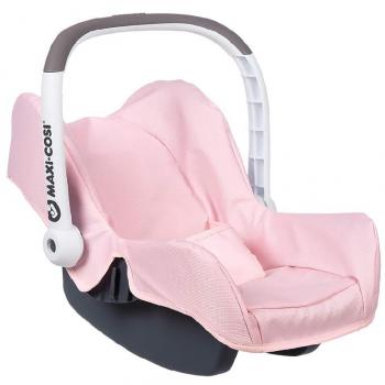 Silla para Muñecas Smoby Rosa 48 x 37 x 31 cm y Complemento Muñeco Bebé Maxi Cosi Rosa