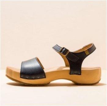 El Naturalista Path Ocean Shokunin Sandalias de Plataforma para Mujer de Piel con Cierre de Hebilla Color Ocean