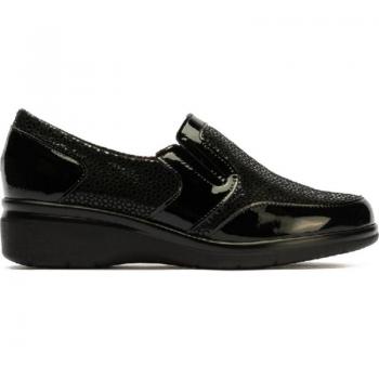 Mocasín Sport Pitillos para mujer con plantilla extraíble, modelo Opera Spinner 55 cmts en color negro