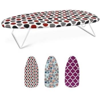 Tabla de Planchar Plegable de Sobremesa Compacta y Resistente con Patas Abatibles Antideslizantes - Medida 75 x 34 cm - Color Surtido Aleatorio