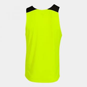Camiseta sin mangas Joma Elite X hombre amarillo flúor negro