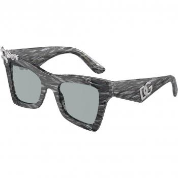 Dolce & Gabbana DG4434 Cat Eye Sunglasses, Color 318787, Black, Female, Size 51 MM