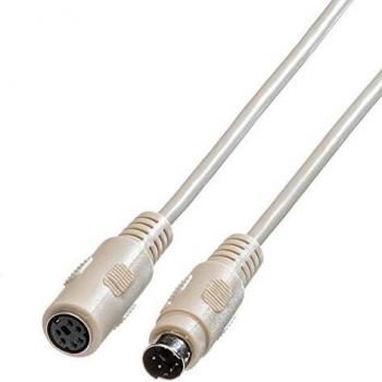 Cable de teclado Roline PS/2 macho a hembra, 10 m, moldeado, extensión
