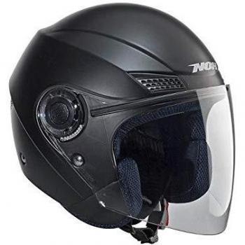 Casco Nox 53-54 Negro de Policarbonato con Ventilación y Propiedades Antibacterianas