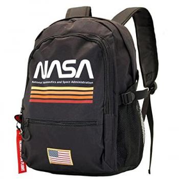 Mochila Karactermania Fan Lucha NASA Negra - 31x44cm - Poliéster - Capacidad 24L