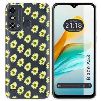 Funda de Silicona para Zte Blade A53 con Diseño de Aguacate y Dibujos