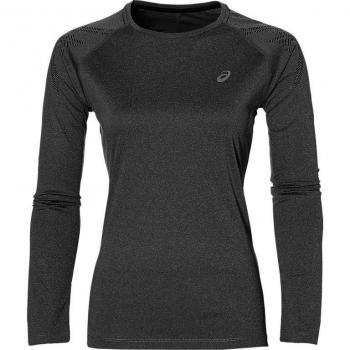 ASICS ASICS STRIPE LS TOP - Camiseta de manga larga , Mujer , Gris -