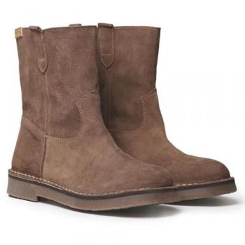 Botines Planos de Mujer en Serraje Taupe Toni Pons IRUN-SY
