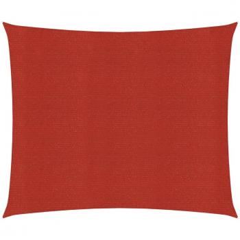 Toldo de vela HDPE rojo 160 g/m² 4x4 m